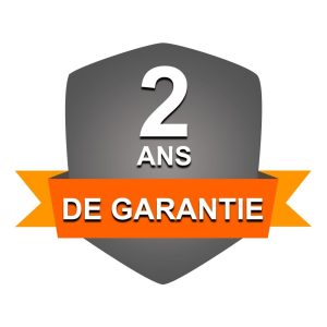 Logo Garantie deux ans satisfait ou remboursé pour assurance qualité