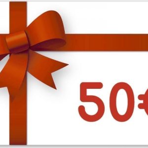 Carte cadeau de cinquante euros élégante pour cadeau parfait