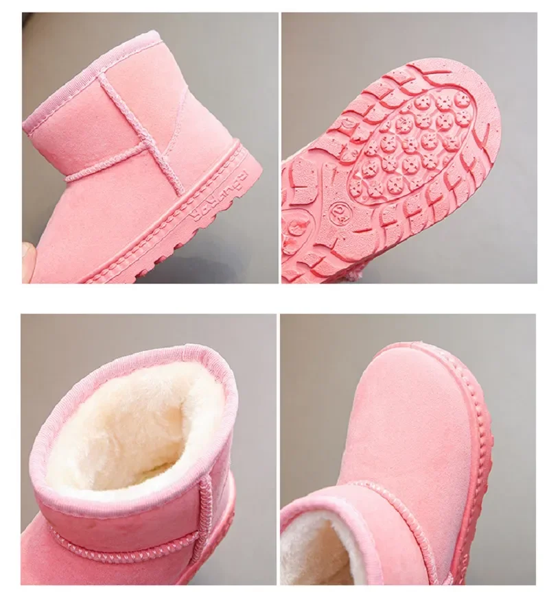 Chaussures d'hiver fille noir pour jouer dans la neige