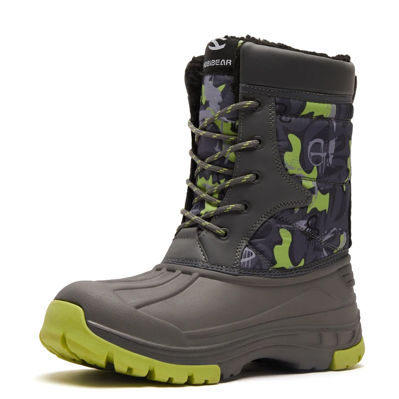 Bottes garçon gris orange à cordon élastique – Image 9