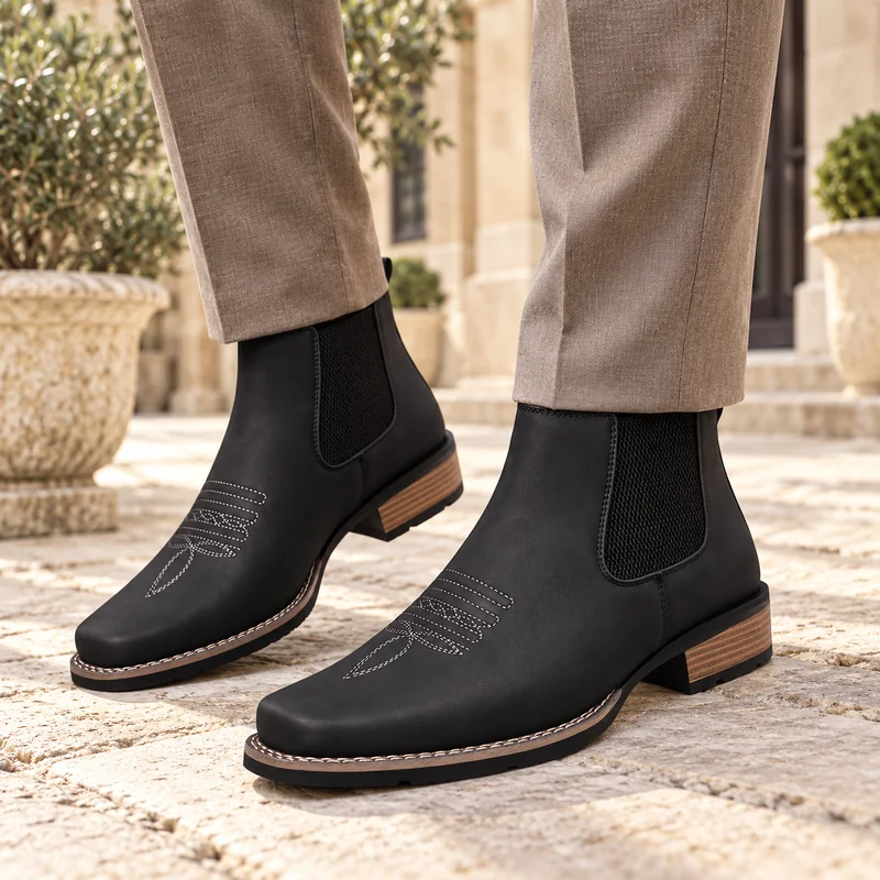 BOTTINES CUIR HOMME COLLECTION