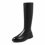 44148 17a bottes homme noires hautes a zip et do vue principale