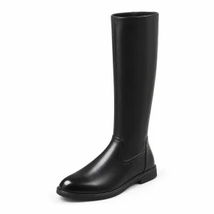 44148 17a bottes homme noires hautes a zip et do vue principale