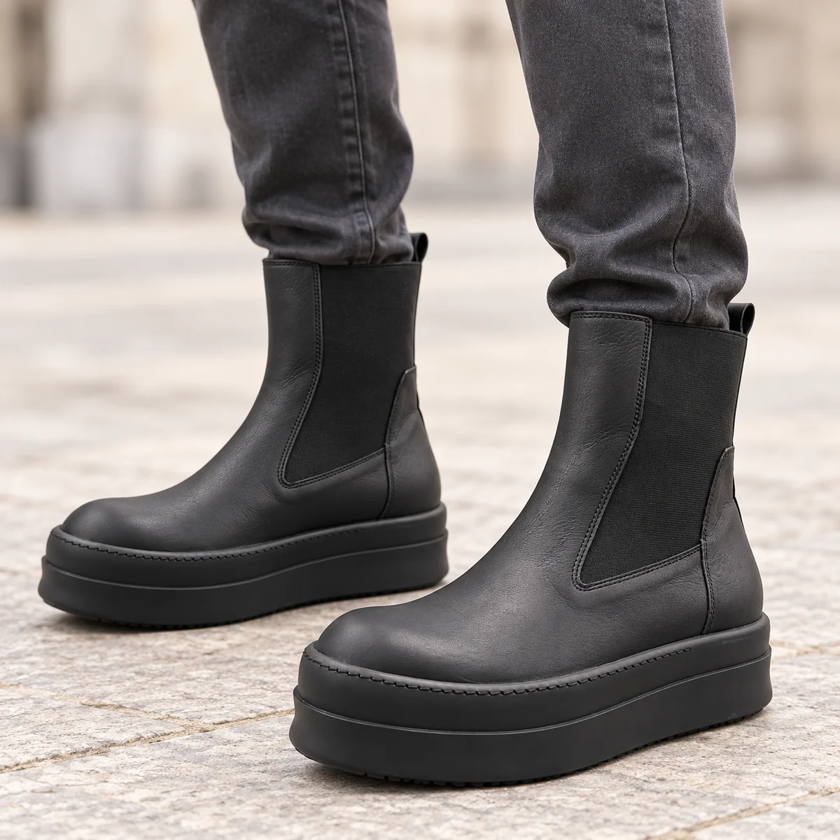 44150 17a bottines chelsea homme foncees a semel porte