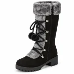 44168 17a bottes femme gris anthracite a lacage vue principale