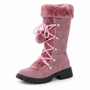 44171 17a bottes femme violettes a lacage croise vue principale