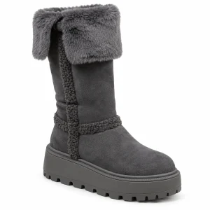 44174 17a bottes femme grises fourrees a finitio vue principale