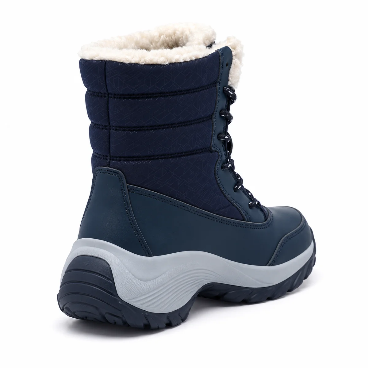 44179 17b bottes femme bleu marine montantes a l vue arriere