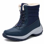 44179 17b bottes femme bleu marine montantes a l vue principale