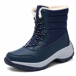 44179 17b bottes femme bleu marine montantes a l vue principale