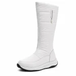 44187 17b bottes femme blanches hautes fourrees vue principale