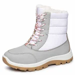 44189 17b bottes femme grises fourrees en polyes vue principale