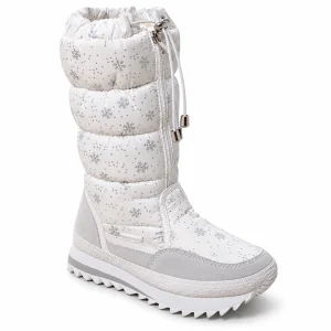 44191 17b bottes femme blanches fourrees a tige vue principale