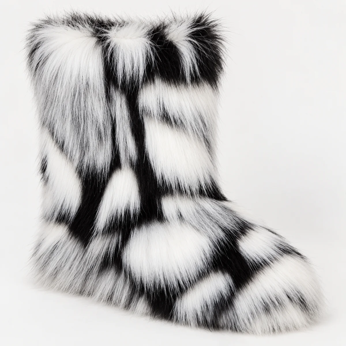 44212 16a bottes femme blanches et noires a effe detail