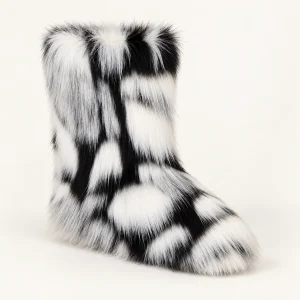 44212 16a bottes femme blanches et noires a effe vue principale