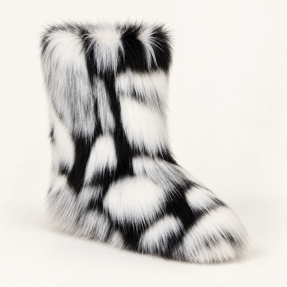 44212 16a bottes femme blanches et noires a effe vue principale