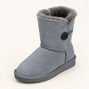 44214 16a bottes femme grises a bouton lateral e vue principale
