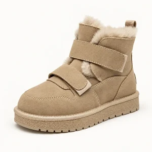 44220 16a bottines femme abricot fourrees a scra vue principale