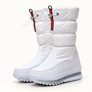 44226 16a bottes femme ivoire matelassees a zip vue principale