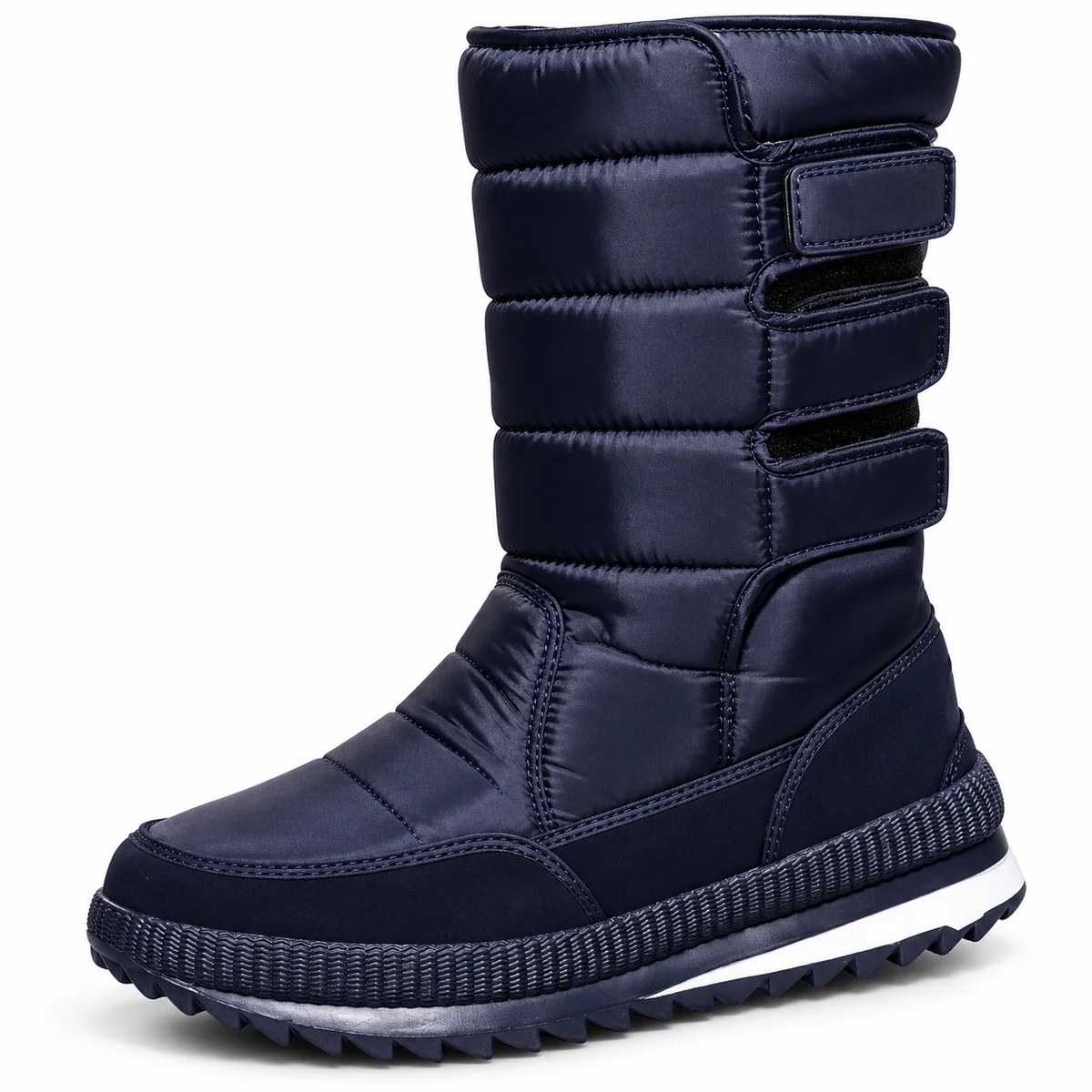 44229 16b bottes femme bleu fonce matelassees a detail