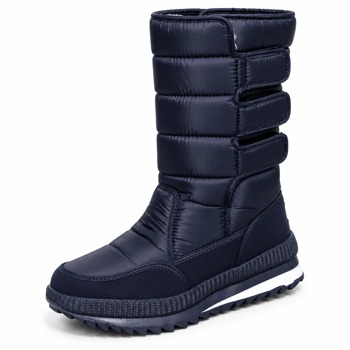 44229 16b bottes femme bleu fonce matelassees a vue principale
