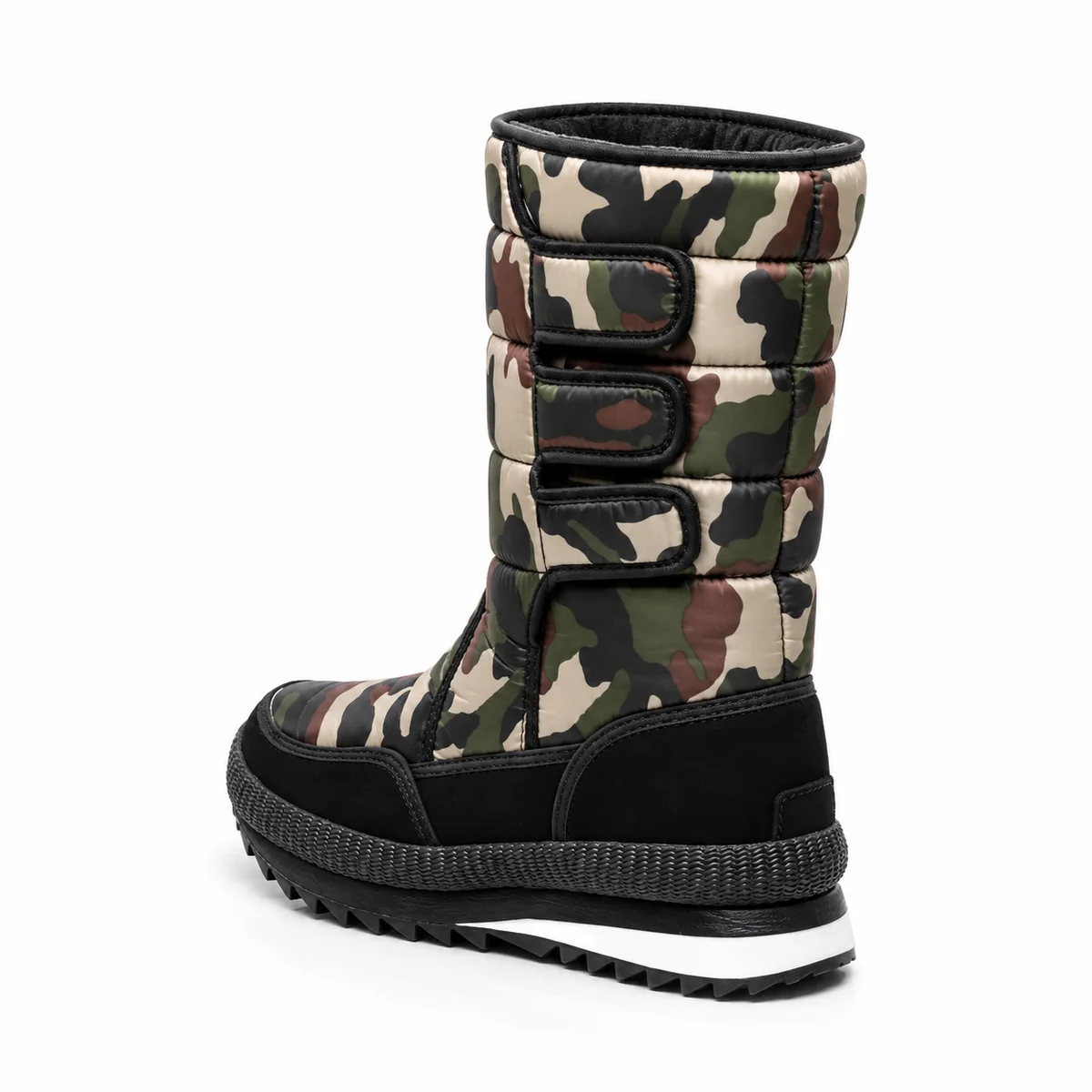 44230 16b bottes femme vertes camouflage a scrat vue arriere