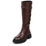 44242 16b bottes homme marron style motard a bou vue principale