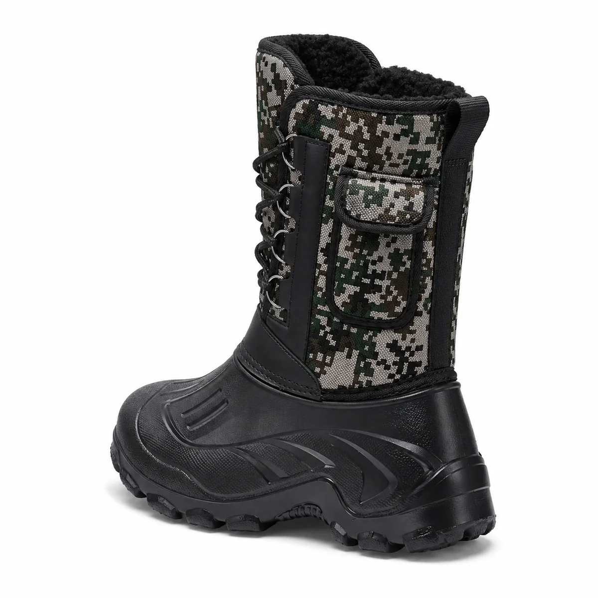 44245 16b bottes homme a motif camouflage foret vue arriere