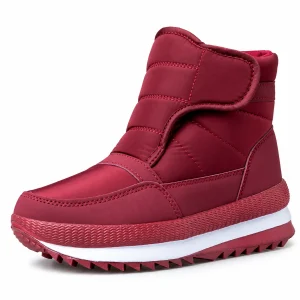 44252 16b bottines homme rouge bordeaux fourrees vue principale