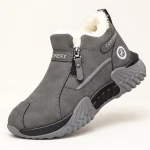44261 15a bottines homme grises fourrees a zip vue principale