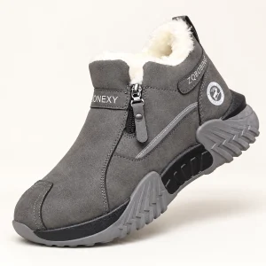 44261 15a bottines homme grises fourrees a zip vue principale