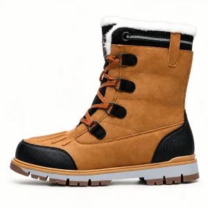 44263 15a bottes homme marron fourrees a lacets vue principale