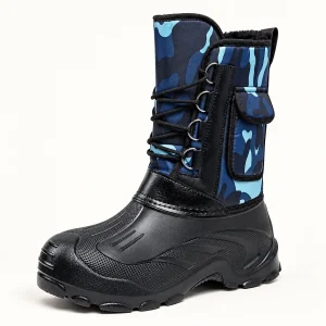 44264 15a bottes homme bleu camouflage fourrees vue principale