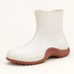 44293 15a bottines de pluie femme beiges a tige vue principale