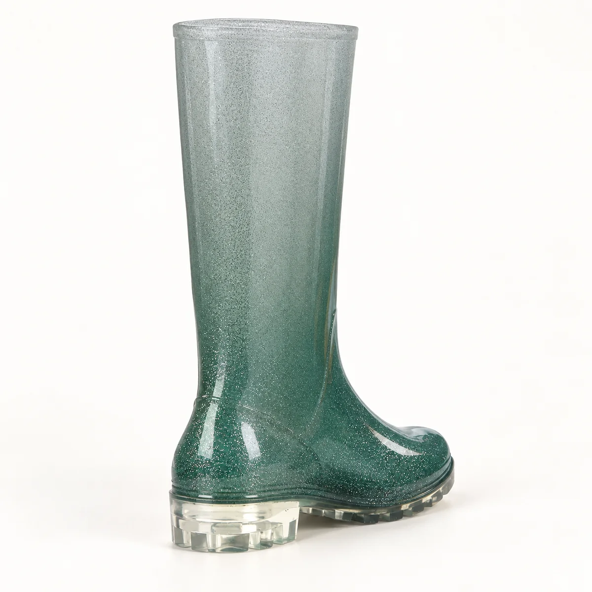44295 15a bottes de pluie femme vertes a degrade vue arriere