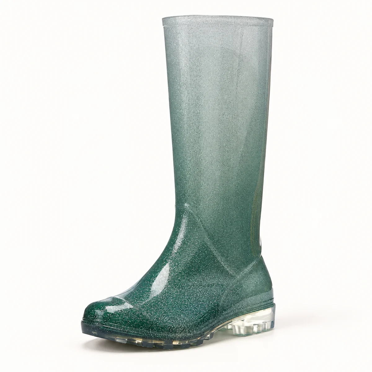 44295 15a bottes de pluie femme vertes a degrade vue principale