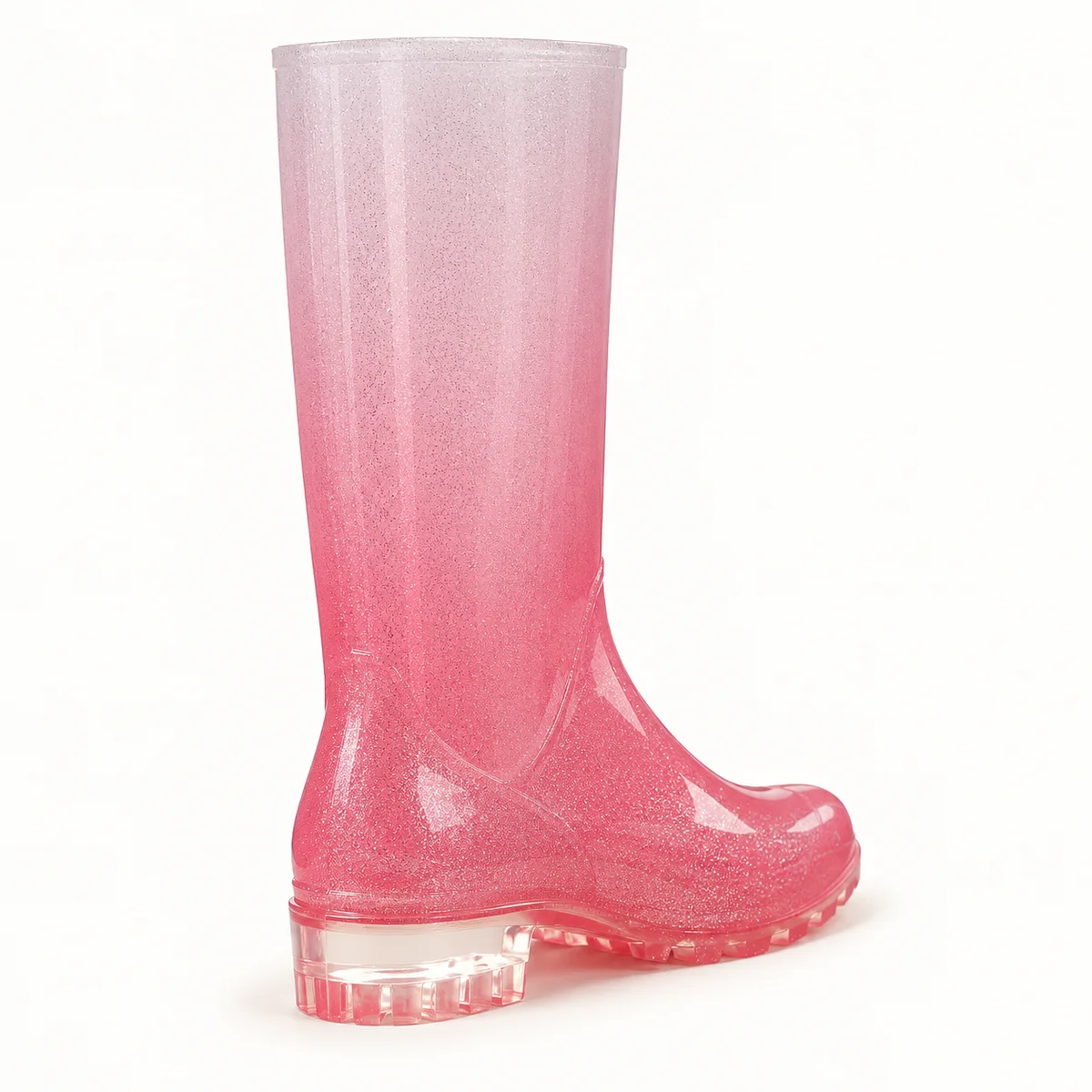 44296 15a bottes de pluie femme roses a degrade vue arriere