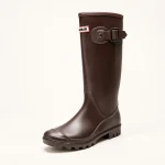 44308 15b bottes de pluie femme marron a boucle vue principale