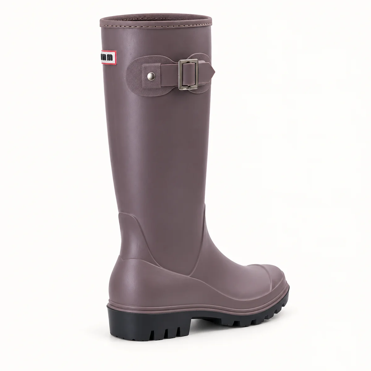 44309 15b bottes de pluie femme abricot a boucle vue arriere