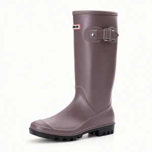 44309 15b bottes de pluie femme abricot a boucle vue principale