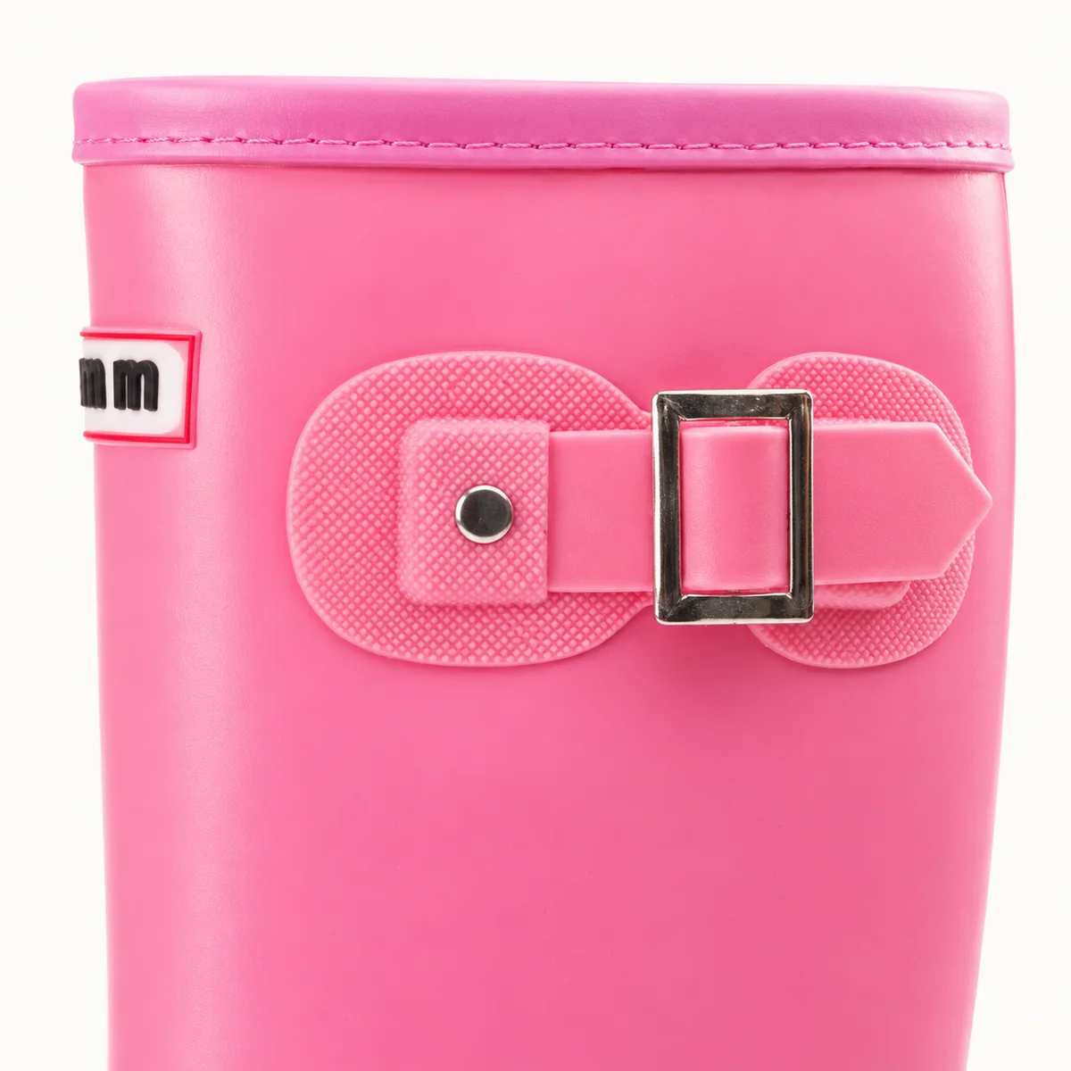 44310 15b bottes de pluie femme roses a boucle d detail