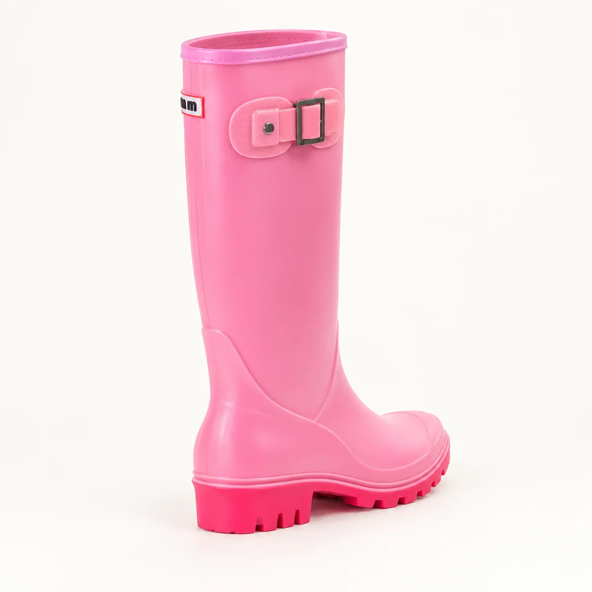 44310 15b bottes de pluie femme roses a boucle d vue arriere