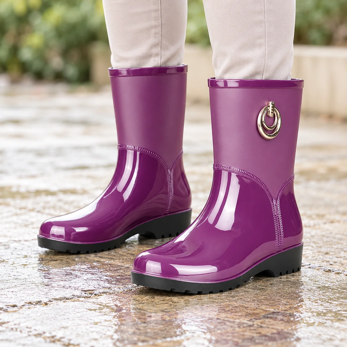 44314 15b bottes de pluie femme violettes a anne porte