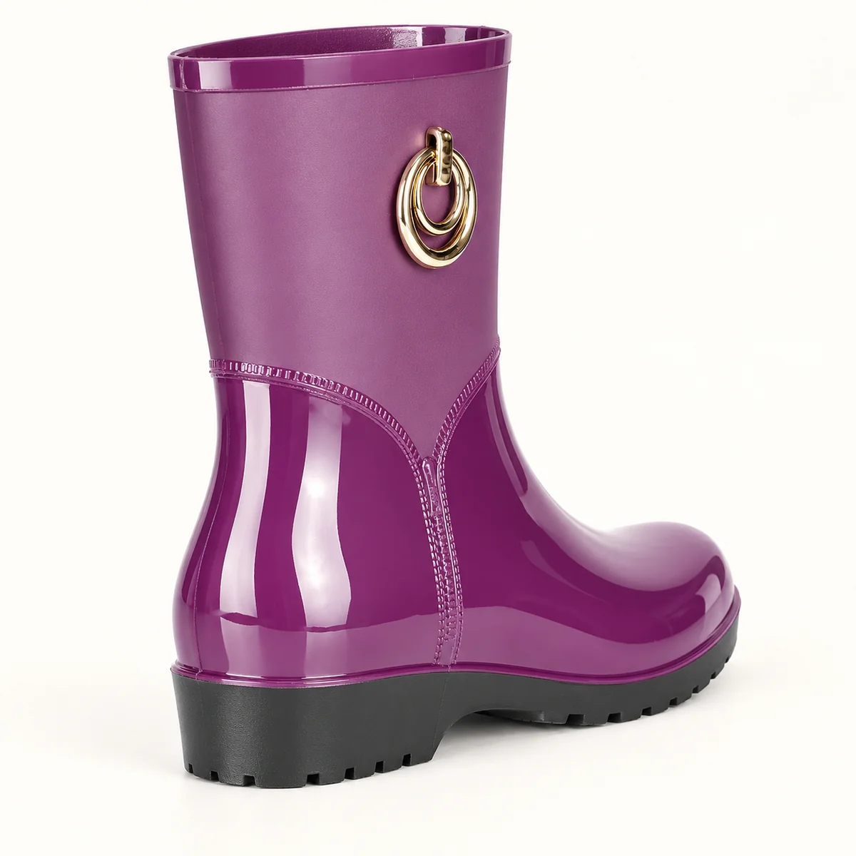 44314 15b bottes de pluie femme violettes a anne vue arriere