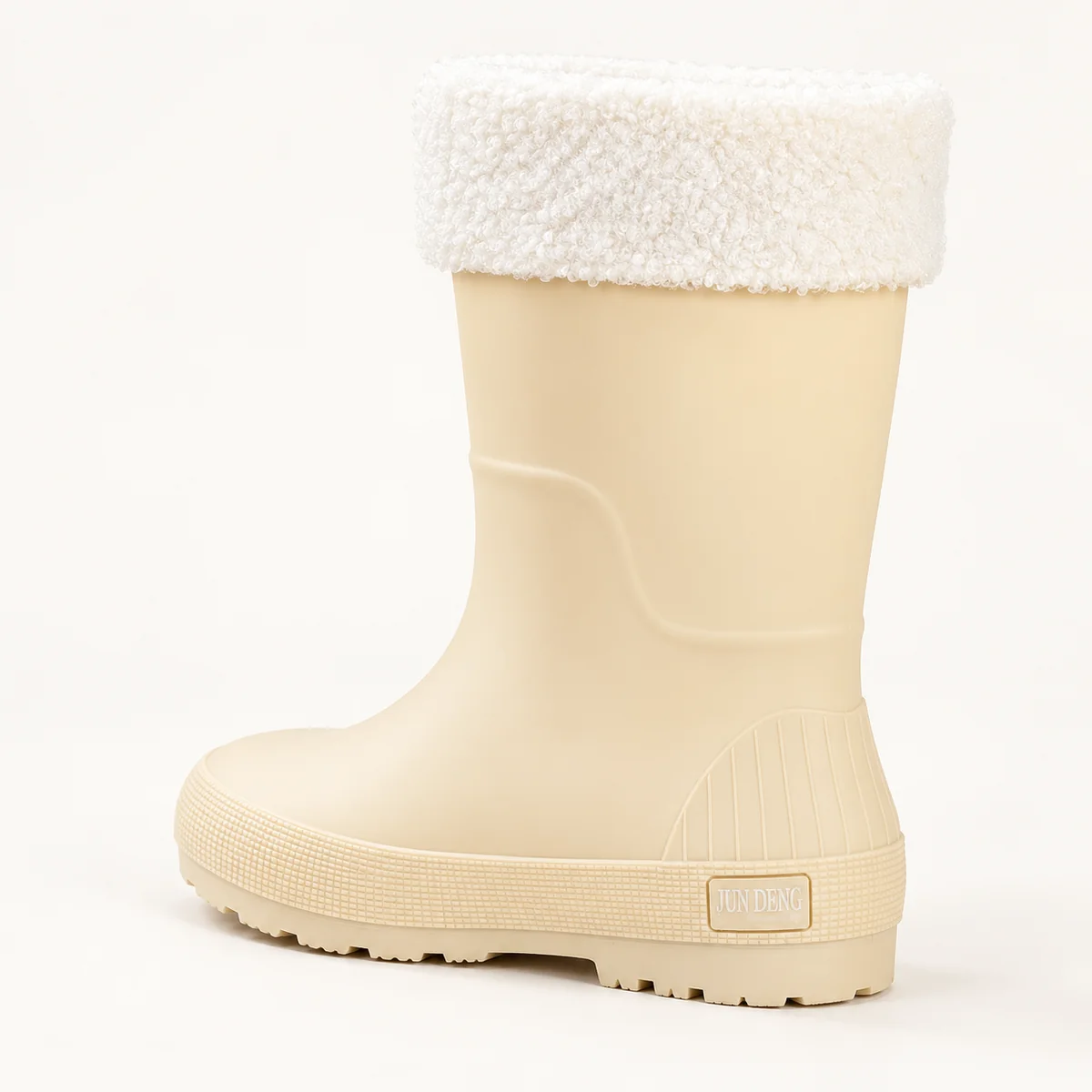 44316 15b bottes de pluie femme abricot mi molle vue arriere
