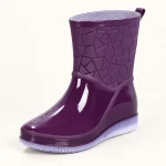 44320 15b bottes de pluie femme violettes a tige vue principale