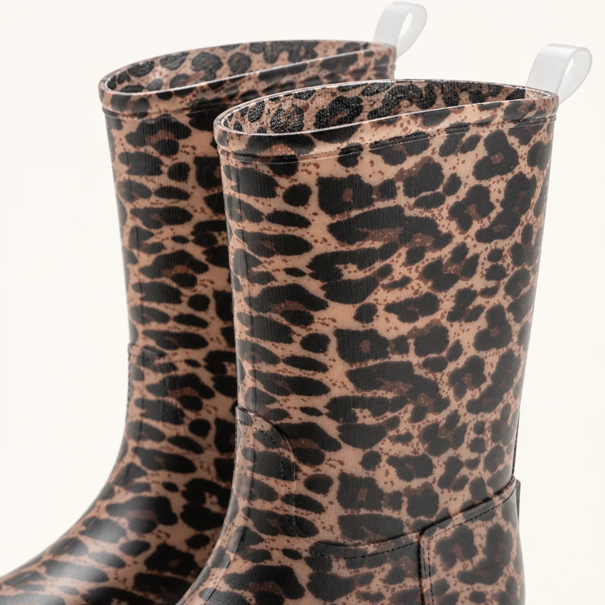 44326 15b bottes de pluie femme a motif leopard detail