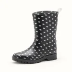 44327 15b bottes de pluie femme noires a petits vue principale