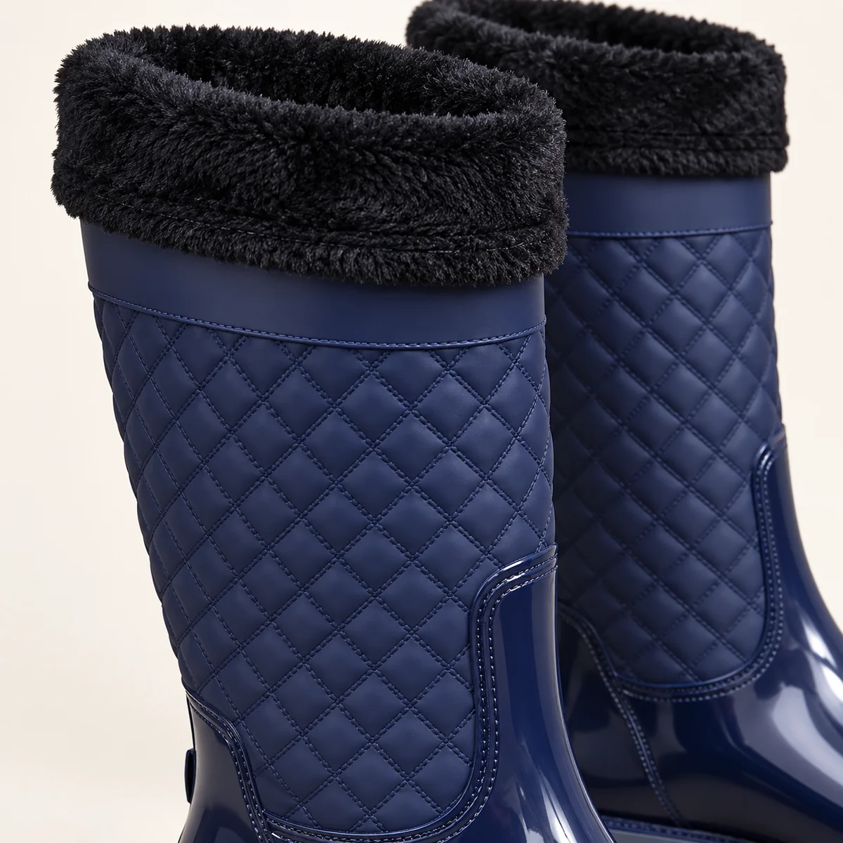 44332 15b bottes de pluie femme bleu marine a re detail