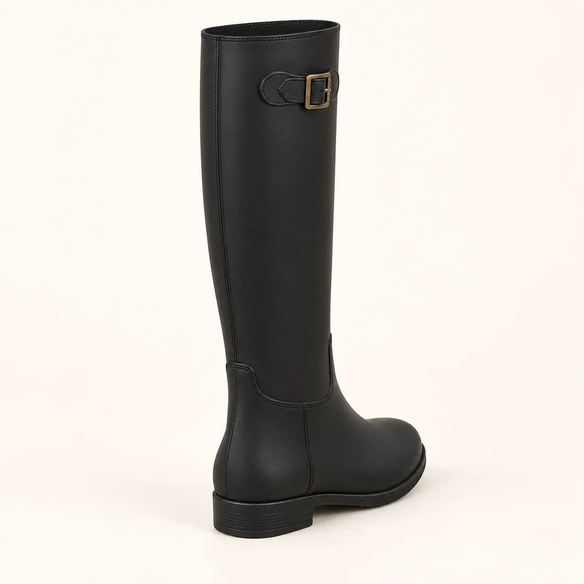 44333 14a bottes de pluie femme noires hautes a vue arriere